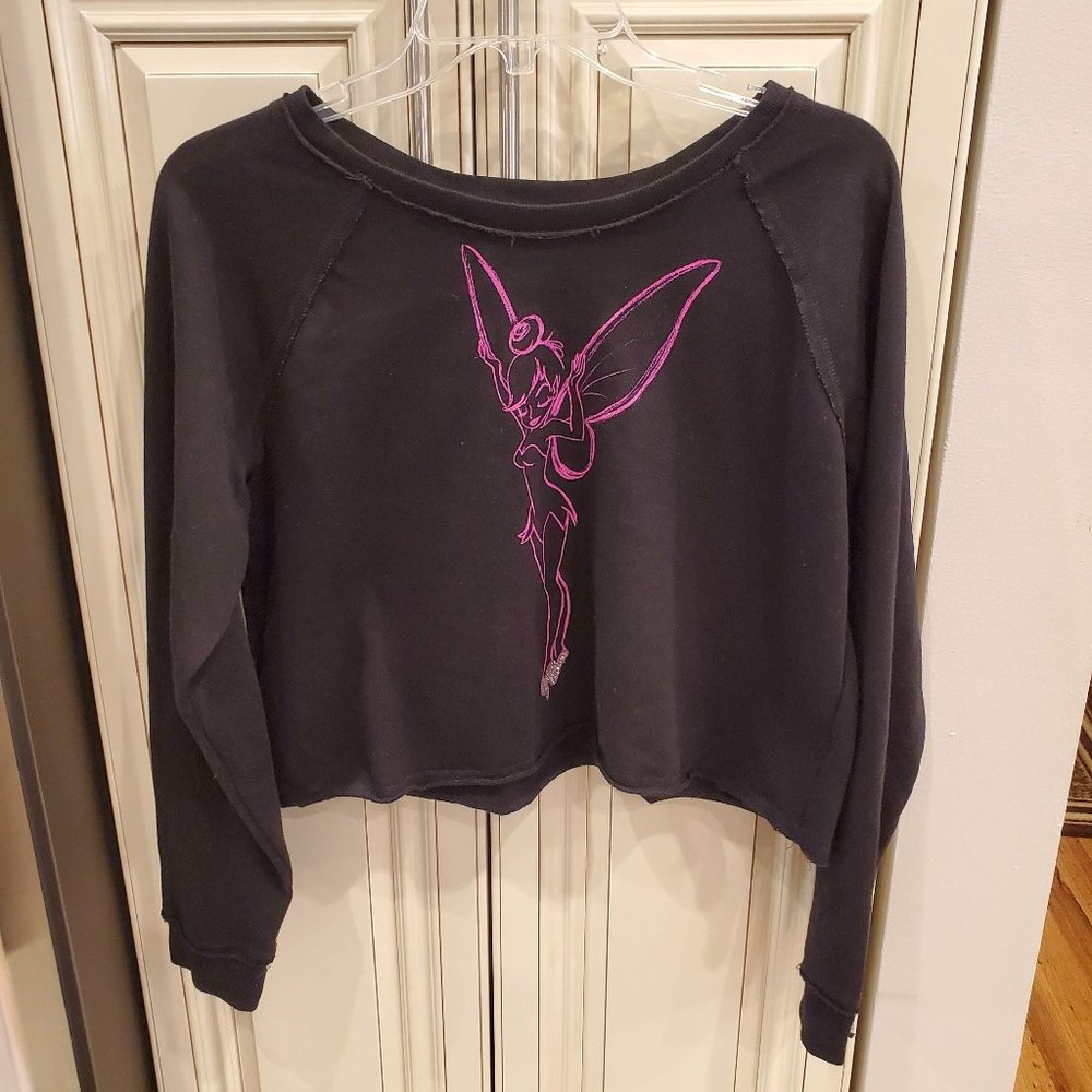 Disney Tinker Bell Crop Sweatshirt